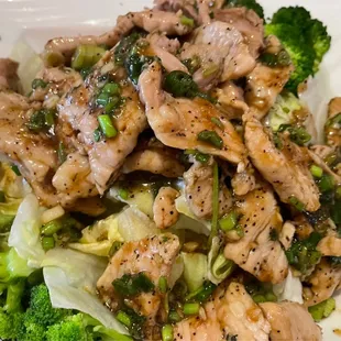 Stir fried garlic and pepper pork