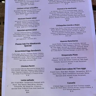 Menu 1/26/25