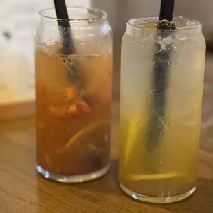 Strawberry Kiwi Twist and Jasmine Lychee Tea