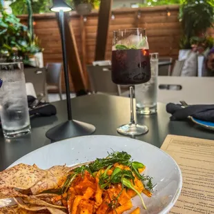 Ahi Tuna Ceviche and red sangria special