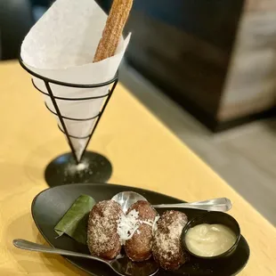 Rellenitos De Platano and Churro