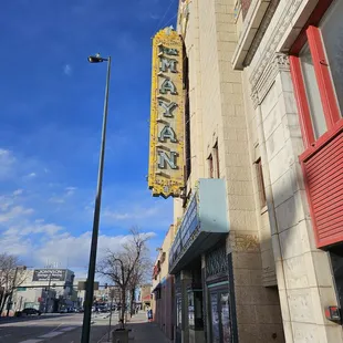 Outside sign on Broadway