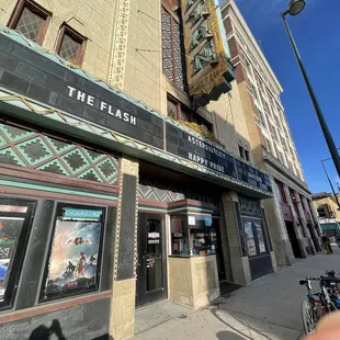 Outside of the Mayan Theatre