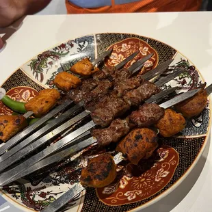 Lamb and Chicken Kabab