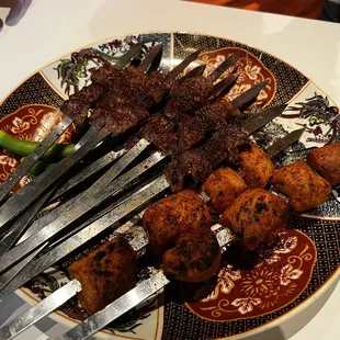 Lamb and Chicken Kabab