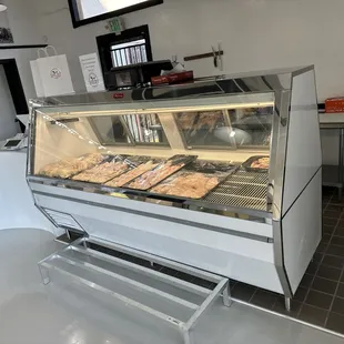 Chicken display case! Hand slaughtered Crescent farm's chicken!