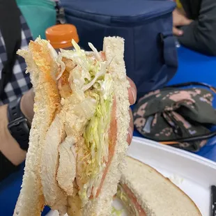 Hot Chicken Supreme Sandwich on a sourdough bread