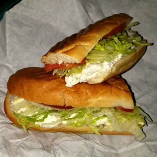 Hot Feta Cheese Sandwich