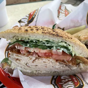 Turkey pesto ciabatta
