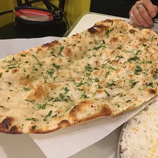 Garlic naan!!!! Amazing. MUST TRY