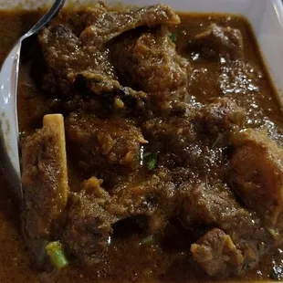 Goat curry sooo good!!! The meat falls right off the bone so if that&apos;s not tender then I don&apos;t know what is