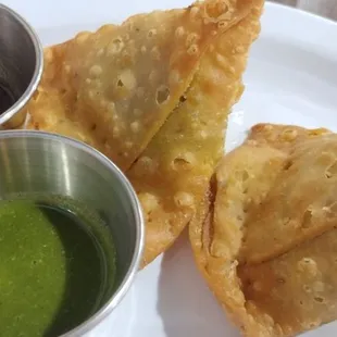 Samosas. Soooo good too!!