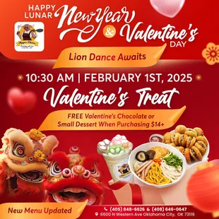 HAPPY LUNAR NEW YEAR &amp; VALENTINE'S DAY
Get ready for an excitin