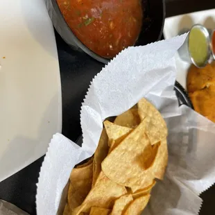 Fresh made chips and salsa