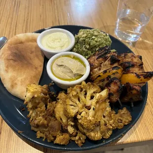 Honey Chicken Kabobs Plate