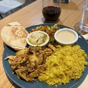Chicken Roast Chicken (Shawarma) Plate