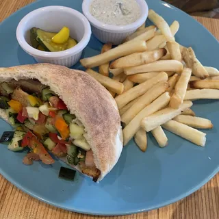 Honey Chicken Kabobs Pita