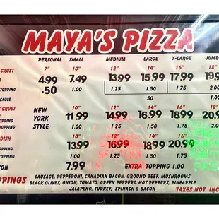 Maya&apos;s Pizza. Pizza Pastas Appetizers Sandwiches Burgers! PickUp or Delivery. Phone Order 7732219313. Nice Quick Service!