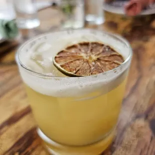 The HH special $7 bartenders choice this was delicious! Whiskey lilikoi and pineapple!