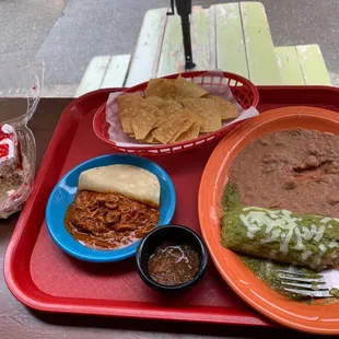 Tamal Plate with a side of that sweet mole