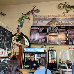 a mexican restaurant menu