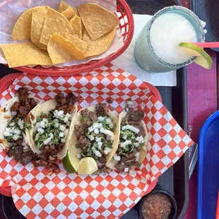 street tacos (carne asada)