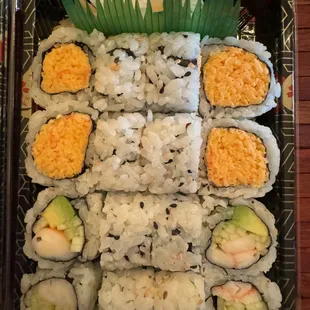 Spicy Crab Roll and Boston Roll