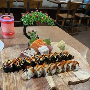 Pink Lady Special Special Roll  Angle Special Roll Sushi Combo 1