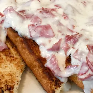 It's hard to make S.O.S. appear appetizing in real life, let alone in a picture...