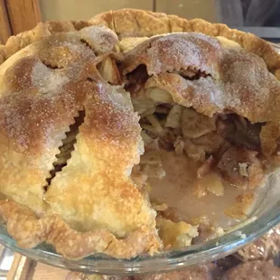 Fresh homemade apple pie.