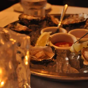 Oysters - Assorted for Happy Hour.