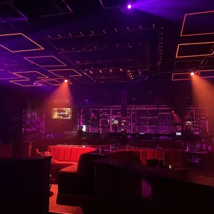 the interior of the club