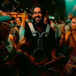 Have y'all seen our bottle presentations? Derrick drums hard for us!