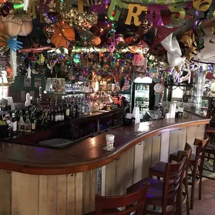 a view of the bar area