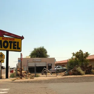Large sign makes the place easy to spot (motel not pictured)
