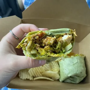 Buffalo chicken wrap