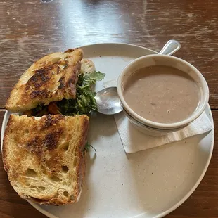 The Underhill and purple potato soup