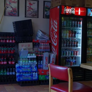the interior of a fast food restaurant