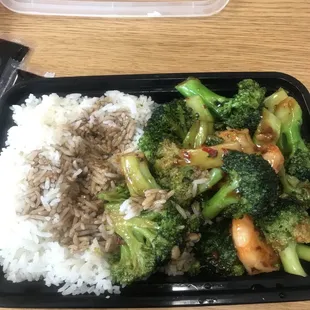 Spicy shrimp &amp;brocolli