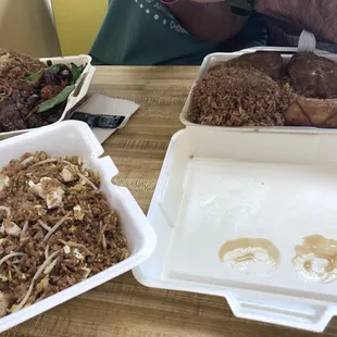 a man eating