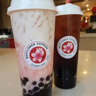 Lychee Milk Tea W/ Lychee Jelly