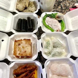 $41 worth of dim sum takeout! 4/10/2021.