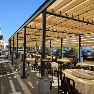 Remodeled outdoor seating