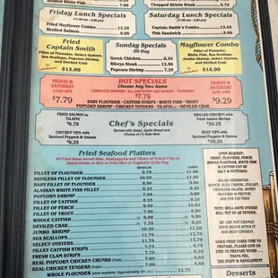 Menus