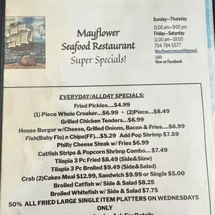 Menus