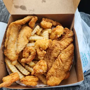 Catfish and shrimp