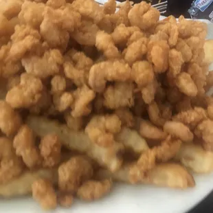 a plate of fried food