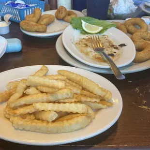 plates of food on a table