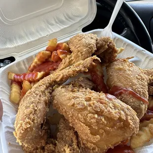 Fried K9.3 Whole Chicken Wings