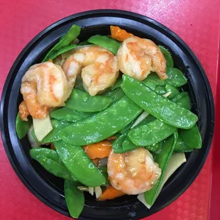 Shrimp with Snow Peas